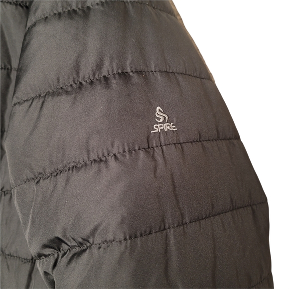 Spire by Galaxy Men's Heavyweight Puffer Jacket with Detachable Hood - Picture 3 of 5